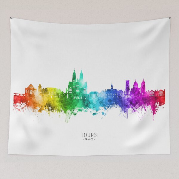 Artikelvorschau, Touren Frankreich Skyline entworfen und verkauft von ArtPrints.