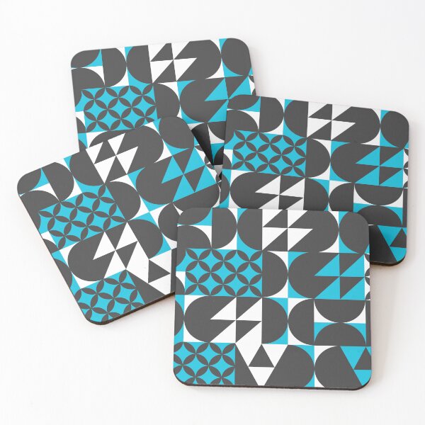 Item preview, Minimal BLACK AND BLUE | Geometric pattern designed and sold by MyThemesDesign.