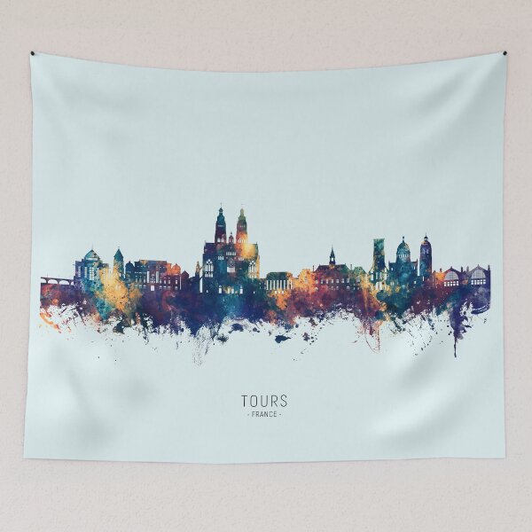Artikelvorschau, Touren Frankreich Skyline entworfen und verkauft von ArtPrints.