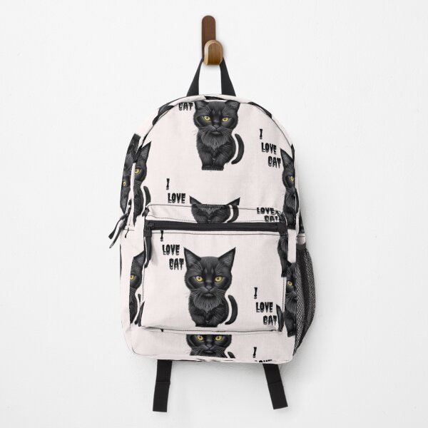 Item preview, Black cat with i love cat Essential T-Shirt designed and sold by ancient art ⭐⭐⭐⭐⭐.