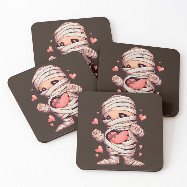 Item preview, Kawaii Pastel Goth Mummy: Cute Emo Halloween Heart Design designed and sold by Shegohi.