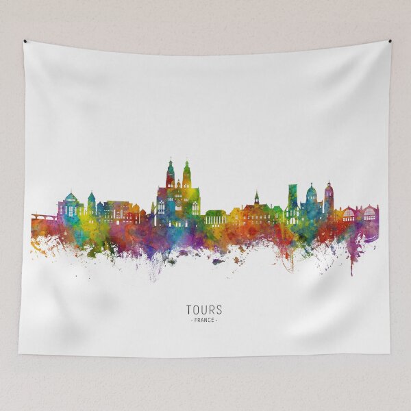 Artikelvorschau, Touren Frankreich Skyline entworfen und verkauft von ArtPrints.