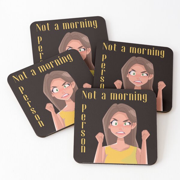 Item preview, Not a morning person funny designed and sold by CatLoverZZZZ.