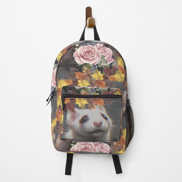 Item preview, Ferret and roses designed and sold by DooksofEarl.