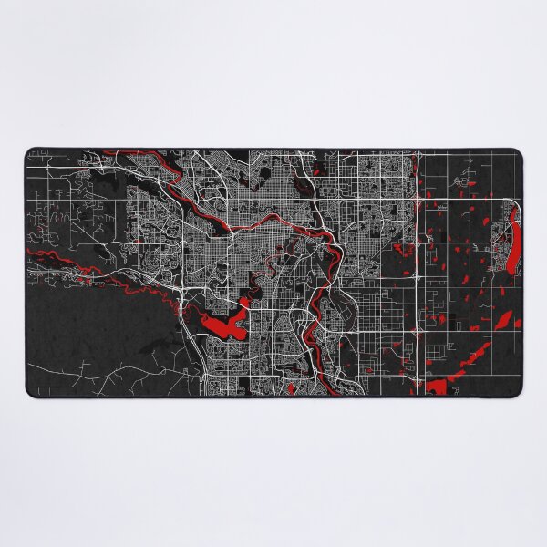Aperçu de l'œuvre Carte de la ville de Calgary de l'Alberta, Canada - Oriental créée et vendue par deMAP.