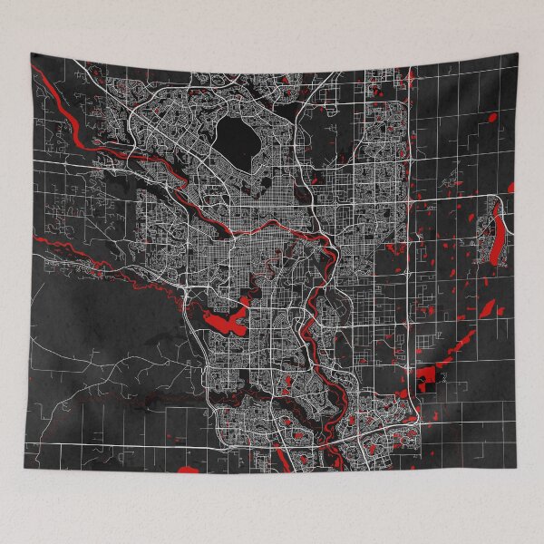 Item preview, Calgary City Map of Alberta, Canada - Oriental designed and sold by deMAP.