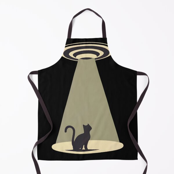 Aperçu de l'œuvre Un OVNI vole un chat noir créée et vendue par ratchawoot.