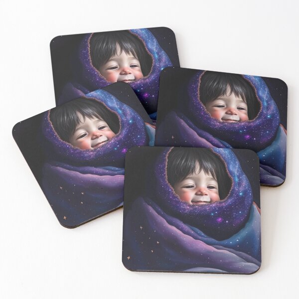Item preview, Good Night 06 girl, space, cute, cartoon, galaxy, sleep, kids designed and sold by Cyber Kids.