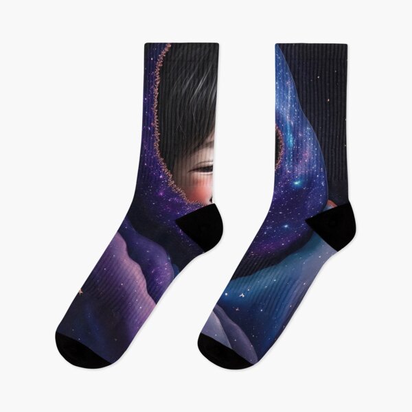Item preview, Good Night 06 girl, space, cute, cartoon, galaxy, sleep, kids designed and sold by Cyber Kids.