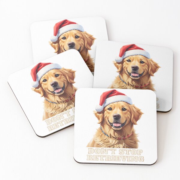 Item preview, Don't Stop Retrieving - A Holly Jolly Woof-mas! designed and sold by Thinglish Lifestyle.