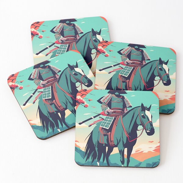 Item preview, Samurai on a horse artwork designed and sold by RB Graphics.