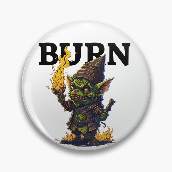 Item preview, Goblin with a burning torch designed and sold by Funny Vintage Stickers And T-Shirts.
