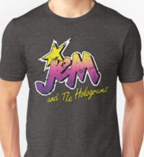Distressed Vintage Look Jem and the Holograms Unisex T-Shirt
