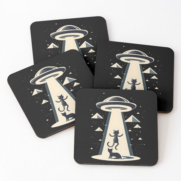 Item preview, UFO steals a black cat designed and sold by ratchawoot.