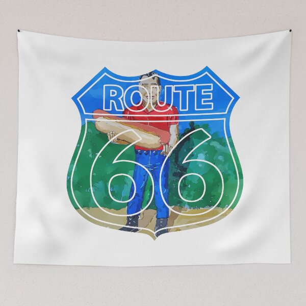 Item preview, Hotdog Man on Route 66 in Atlanta Illinois. Also know as Muffler Man- WelshDesigns designed and sold by welshdesigns.