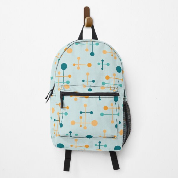 Item preview, Mid Century Atomic Age Pattern 36 Aqua, Teal, Orange designed and sold by trdstudio.