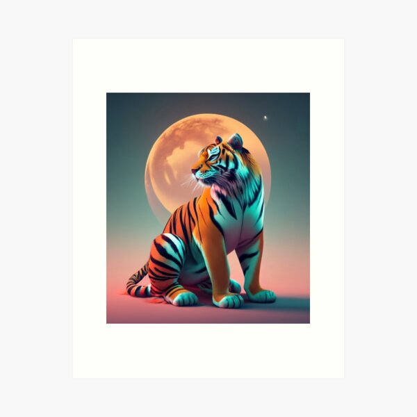 Bengal Tiger 3D, 3d, bengaltiger, animals, HD wallpaper