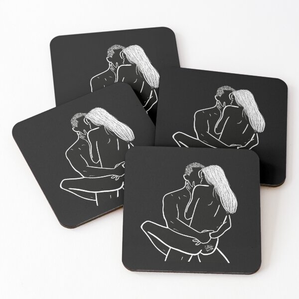 Item preview, naked couple hug designed and sold by Culturesensible.