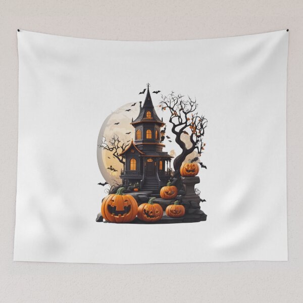Item preview, Pumpkin Haunted House designed and sold by Imaginaria Inkworks.