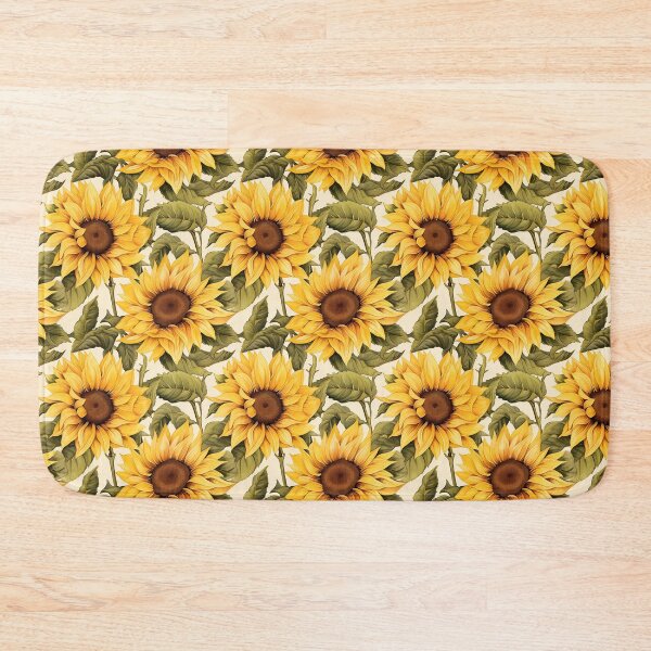 Item preview, Yellow sunflowers watercolor pattern #1 designed and sold by NatureSight.