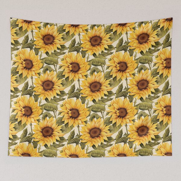 Item preview, Yellow sunflowers watercolor pattern #1 designed and sold by NatureSight.