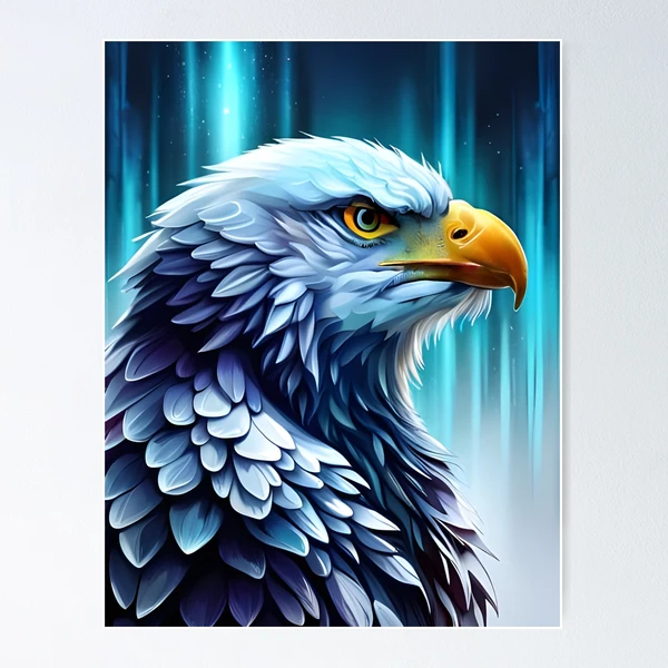 Blue Eagle, Ai Generated Art  Poster for Sale by AC Chidiac