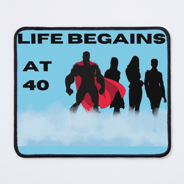 Item preview, Life begins at 40 designed and sold by CatLoverZZZZ.