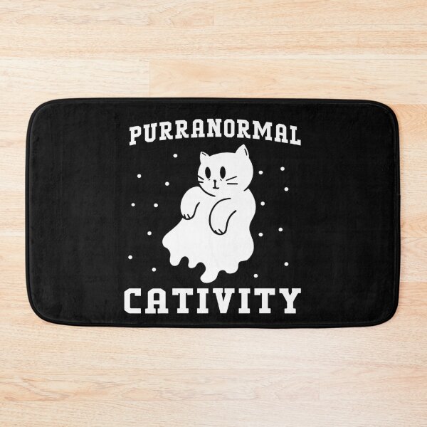 Item preview, Purranormal Cativity Pun Spooky Cat Ghost designed and sold by Pitchou07.
