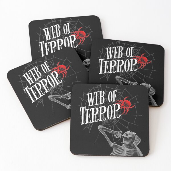 Item preview, Web of Terror with Red Spider and Screaming Skeleton designed and sold by 5PointsDigital.