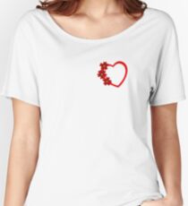 I am in love beautiful explanation with red flower and red love sign Women's Relaxed Fit T-Shirt