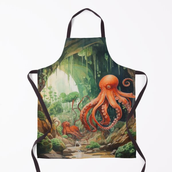 Item preview, Ocean Depths with Octopus, Kelp, Underwater Cave designed and sold by Zoomie-s.
