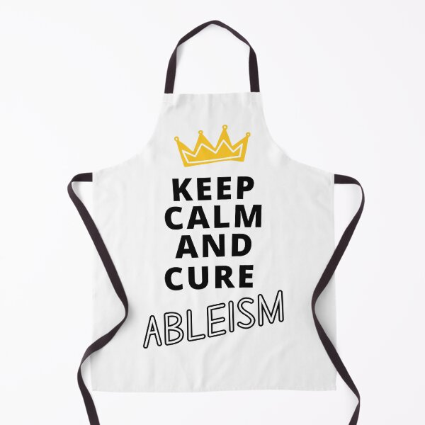 Item preview, keep Calm and Cure Ableism designed and sold by It's Wheelie Cool.