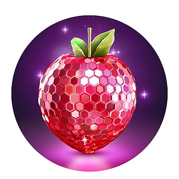 Disco Ball Strawberry Sticker for Sale by Hamza Tahbouch