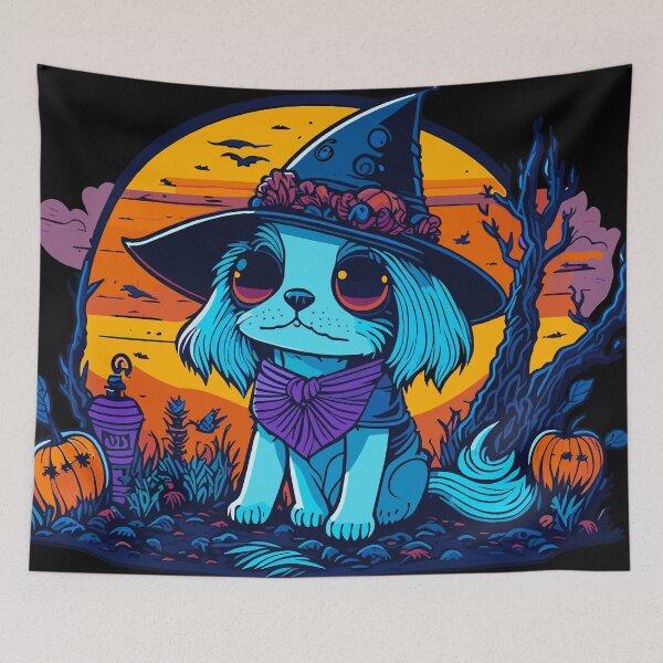 Item preview, Dog dressed as a witch designed and sold by MB2PRo.