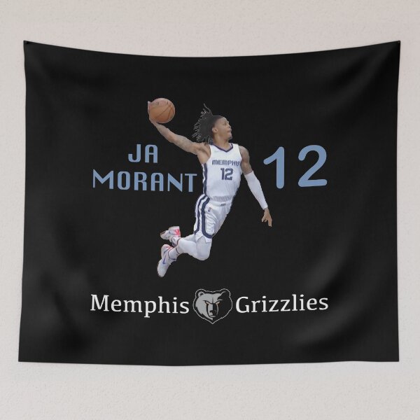 Item preview, Ja Morant Memphis grizzlies dunk white letters designed and sold by Ben3842.
