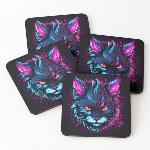 Aperçu de l'œuvre "Luminous Kitty Portrait" créée et vendue par Art-Vortex-fr.
