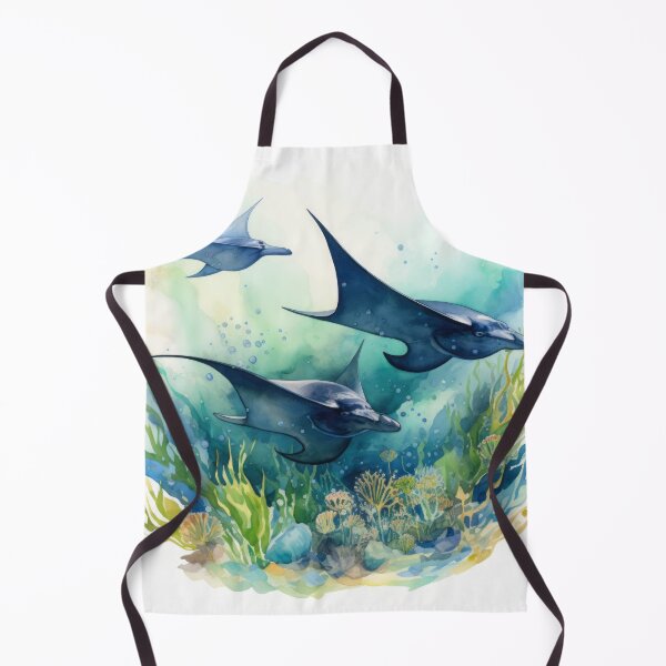 Item preview, Ocean Depths with Manta Rays, Seaweed, Ocean Currents designed and sold by Zoomie-s.