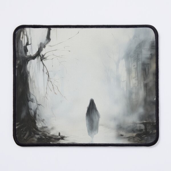 Item preview, Spectral Silhouette: Watercolor Whispers of a Village Ghost designed and sold by Newpixelland.