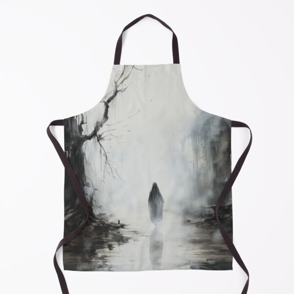 Item preview, Spectral Silhouette: Watercolor Whispers of a Village Ghost designed and sold by Newpixelland.