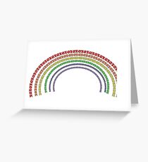 XOX Rainbow Greeting Card