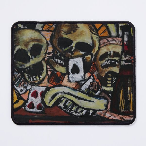 Item preview, Still life with three skulls surrealist portrait painting by Max Beckmann designed and sold by Jéanpaul  Ferro.