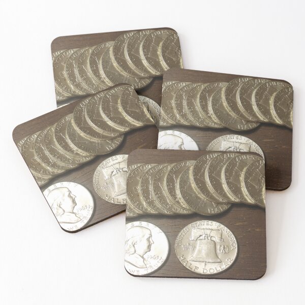 Item preview, Franklin Half Dollars  designed and sold by coinsxcrochet.