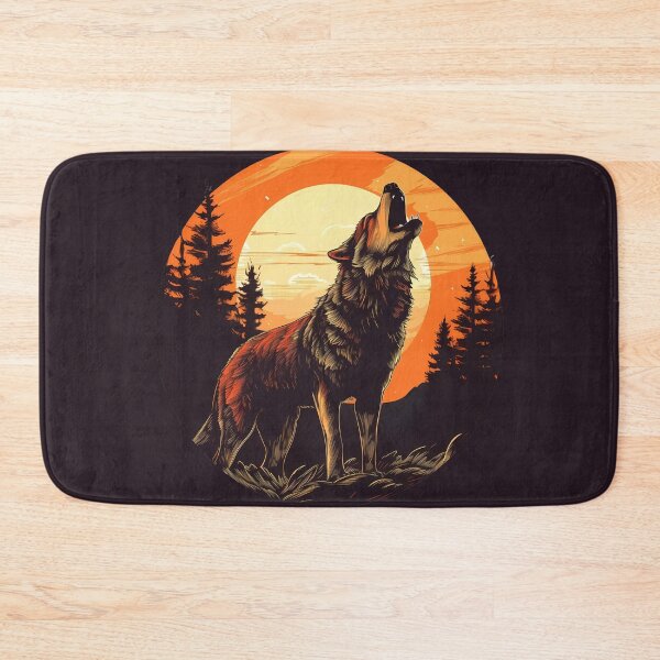 Item preview, Moonlit Serenade - Howling Wolf designed and sold by Win Hardy.