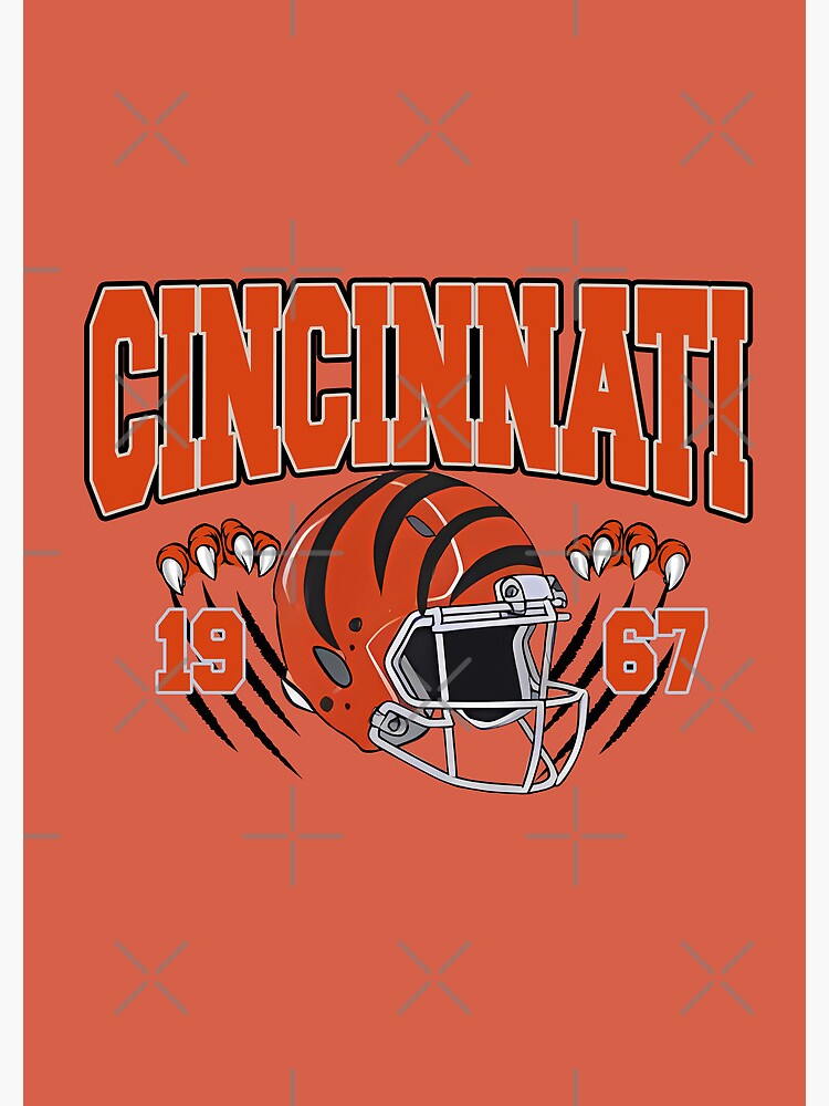 deadmansupplyco Vintage Football - Cincinnati Bengals (Orange Bengals Wordmark) Hoodie