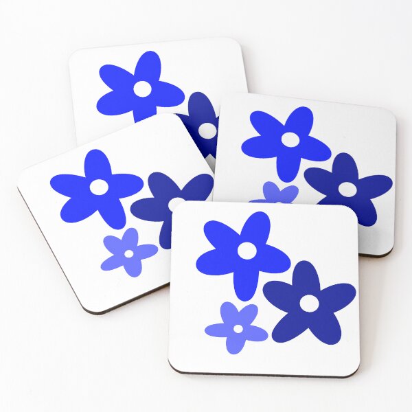 Item preview, blue flowers designed and sold by mtayzart.