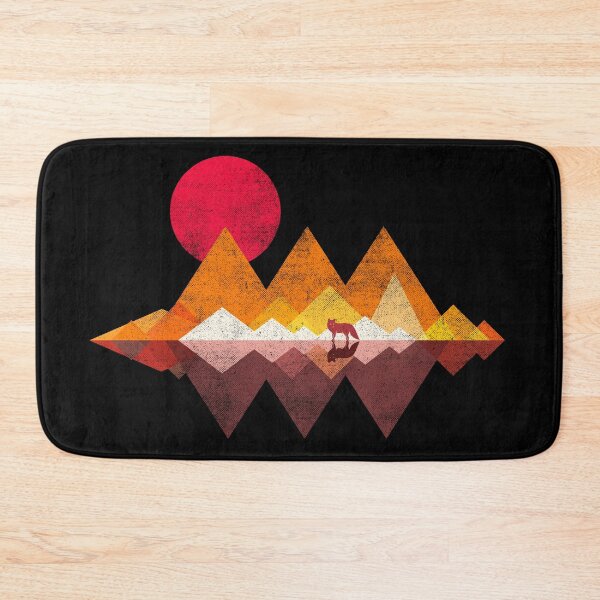 Item preview, Roaming Lands, Wolf, Geometric, Landscape, Mountains, Sunset, Sunrise designed and sold by therocketman.