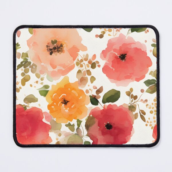 Item preview, Pink and yellow flowers pattern designed and sold by roshana3.