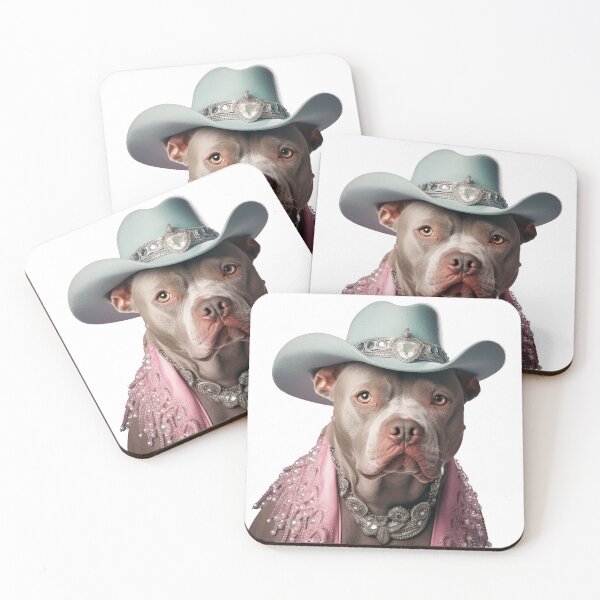Item preview, Rhinestone Cowboy Pitbull designed and sold by poshprintlab.