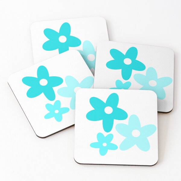 Item preview, turquoise flowers designed and sold by mtayzart.