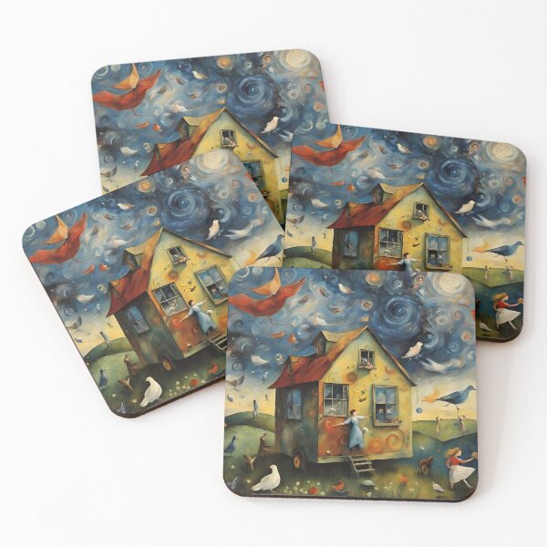 Item preview, Floating Animals in a Colorful Prairie designed and sold by ckwags.